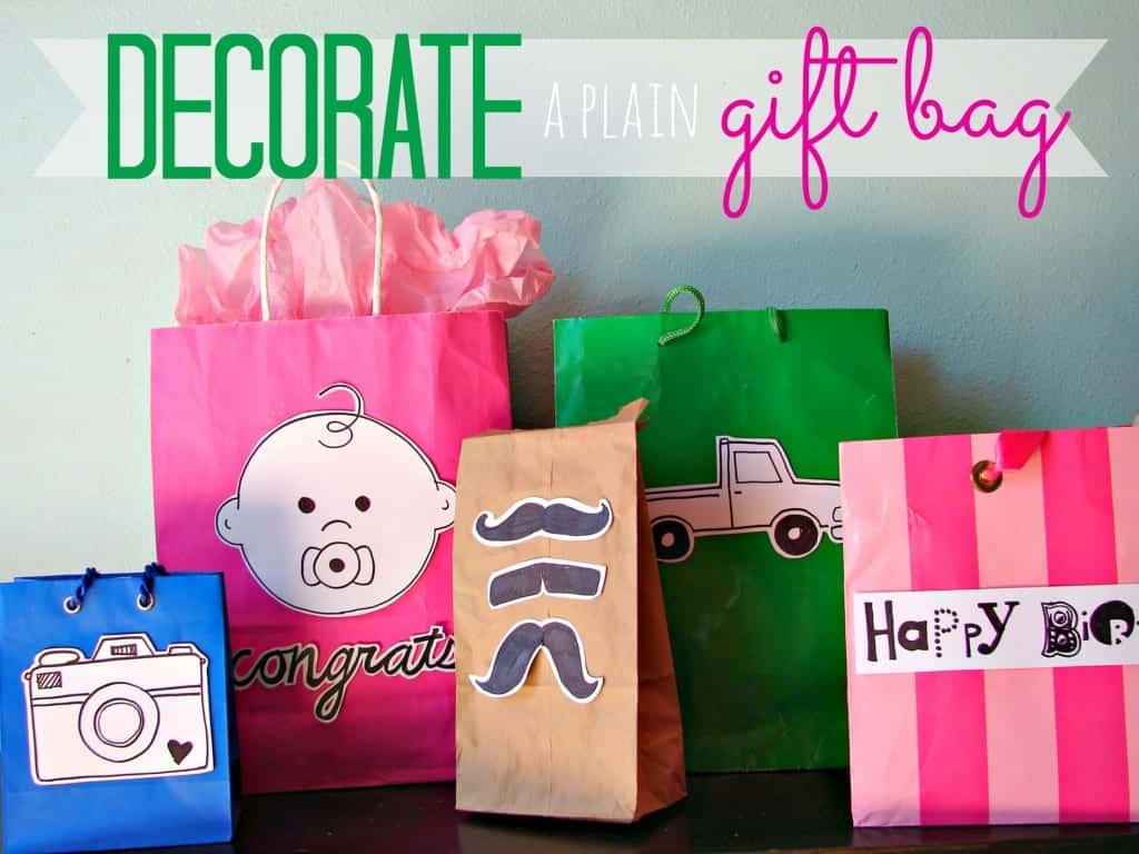 decorate a plain gift bag 2