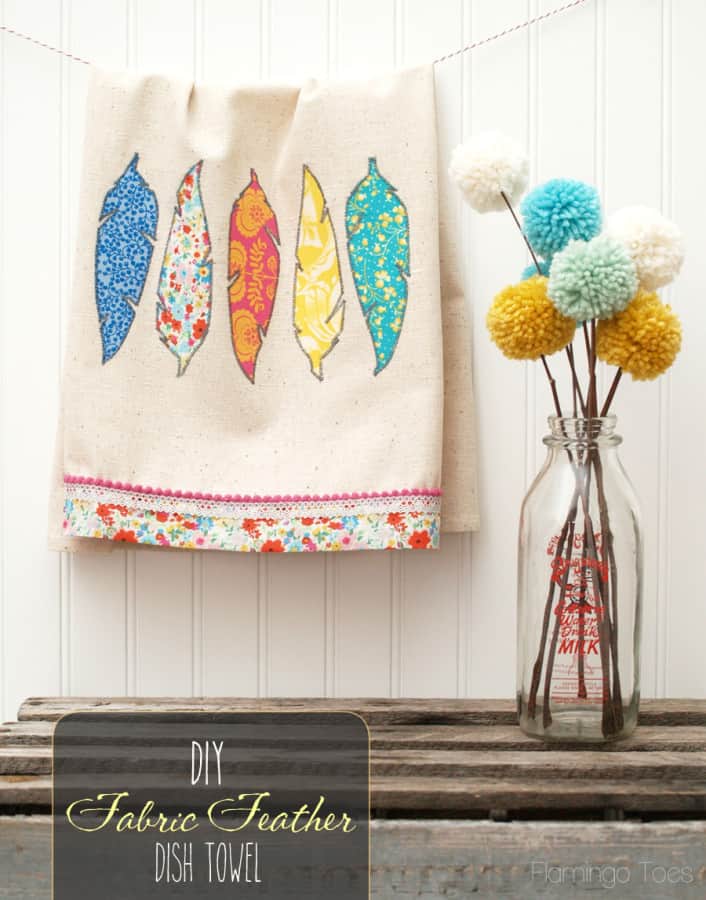 Pretty-DIY-Fabric-Feathers-Dishtowel-706x900
