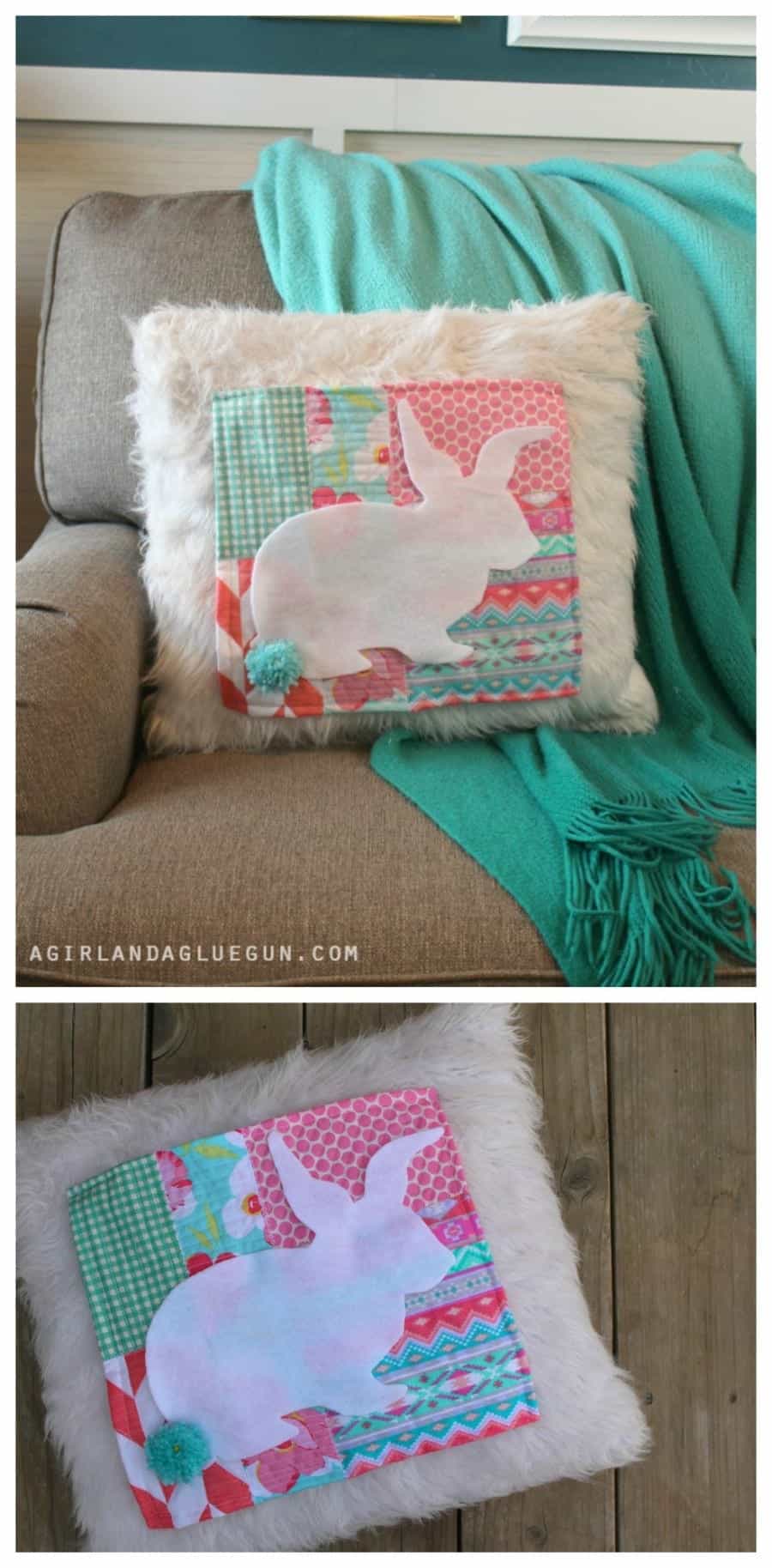 bunny easter pillow