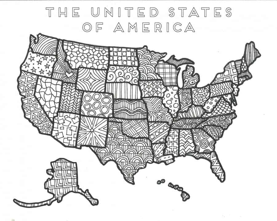 united states of america coloring pages - photo #19