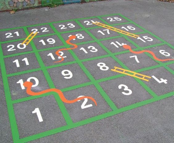 chutes and ladders with sidewalk chalk