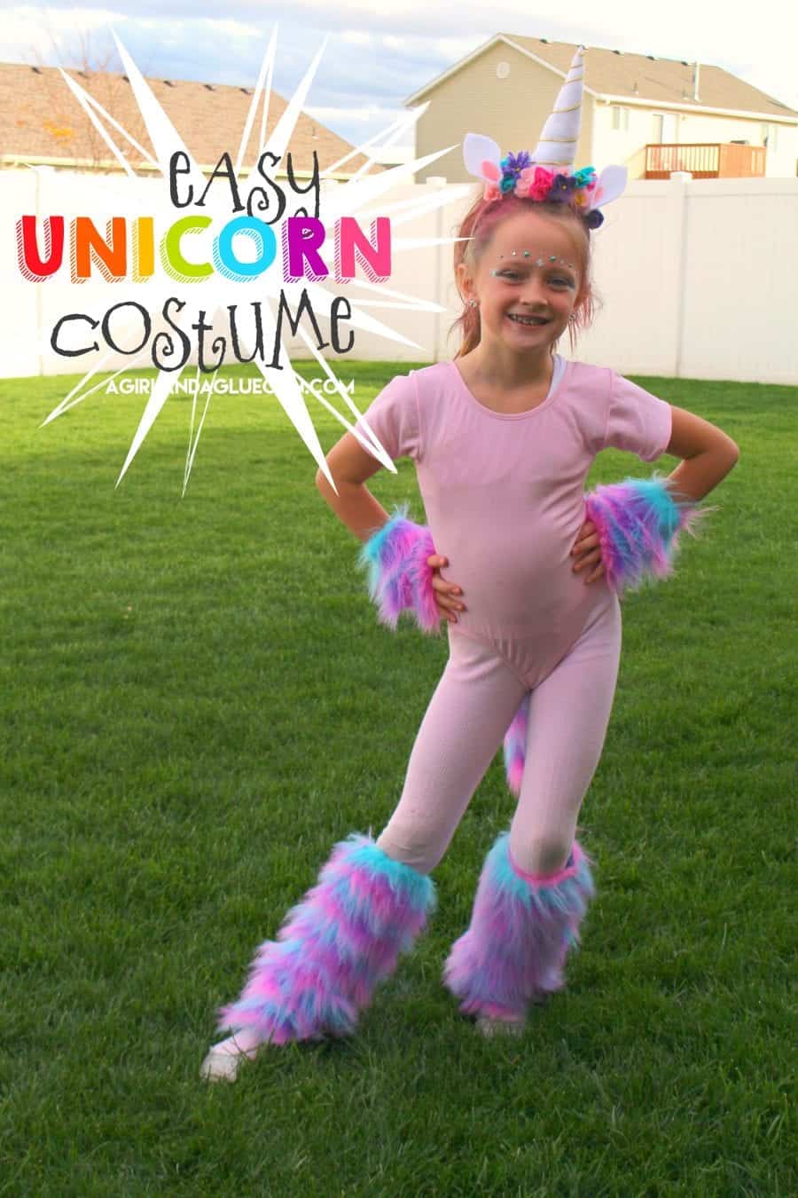 Unicorn costume DIY - A girl and a glue gun