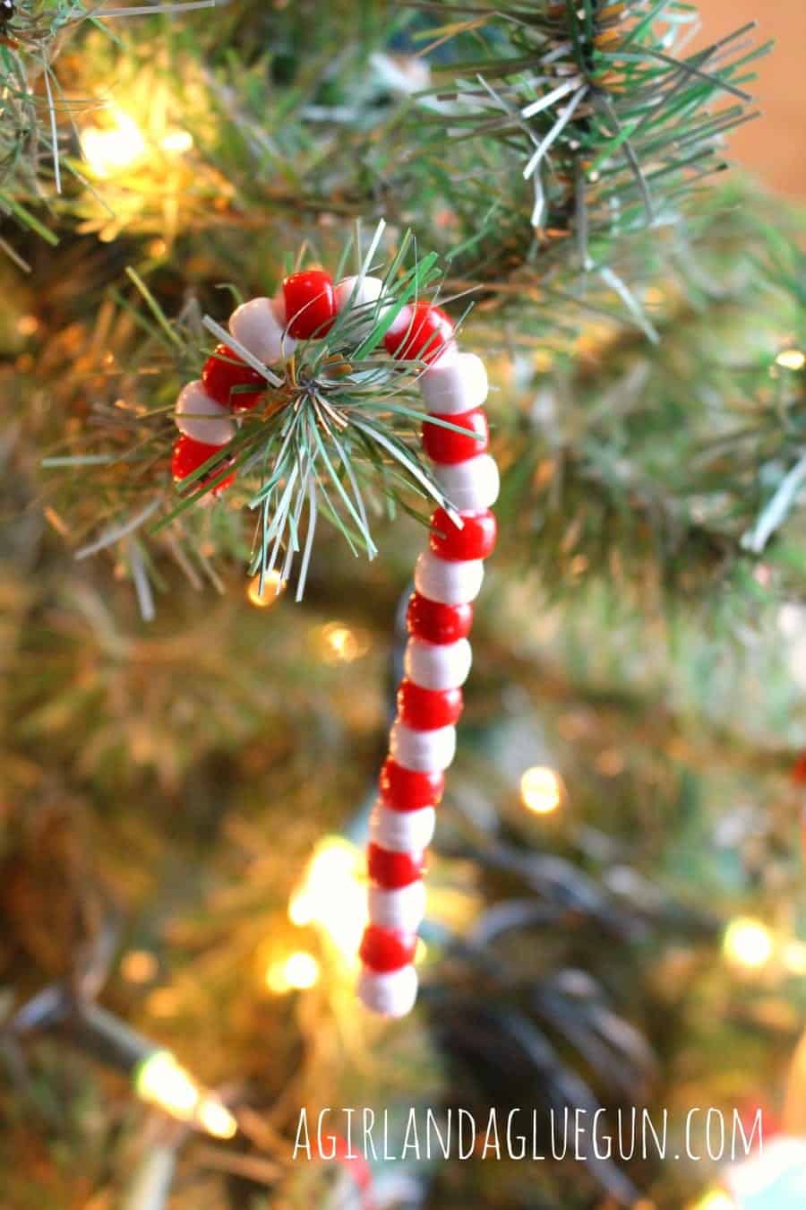 candy cane kids craft for christmas
