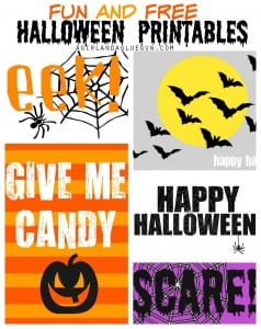 Halloween Printables - A girl and a glue gun