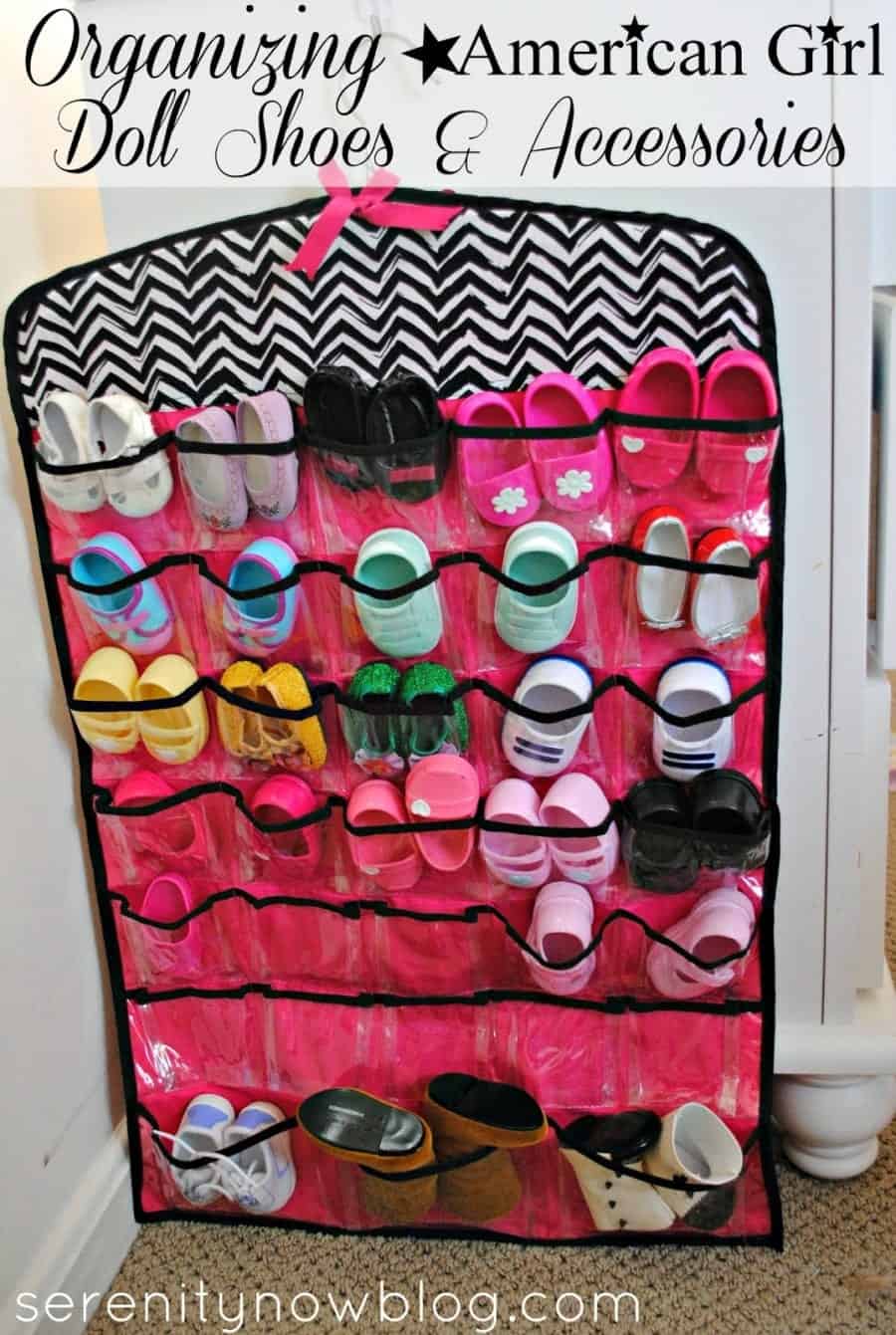 How-to-Organize-Doll-Shoes-and-Accessories-American-Girl-Storage-Serenity Now blog