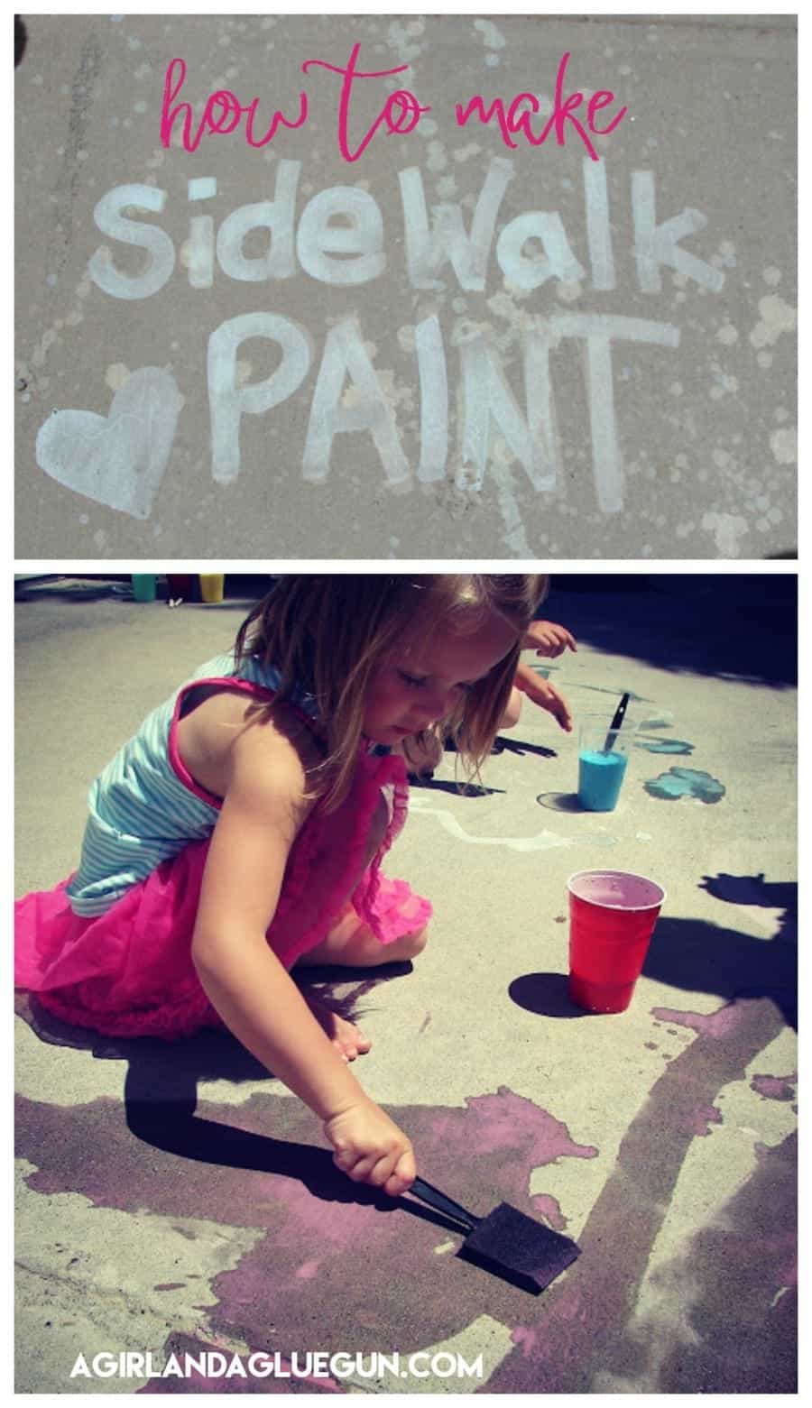 how to make sidewalk paint