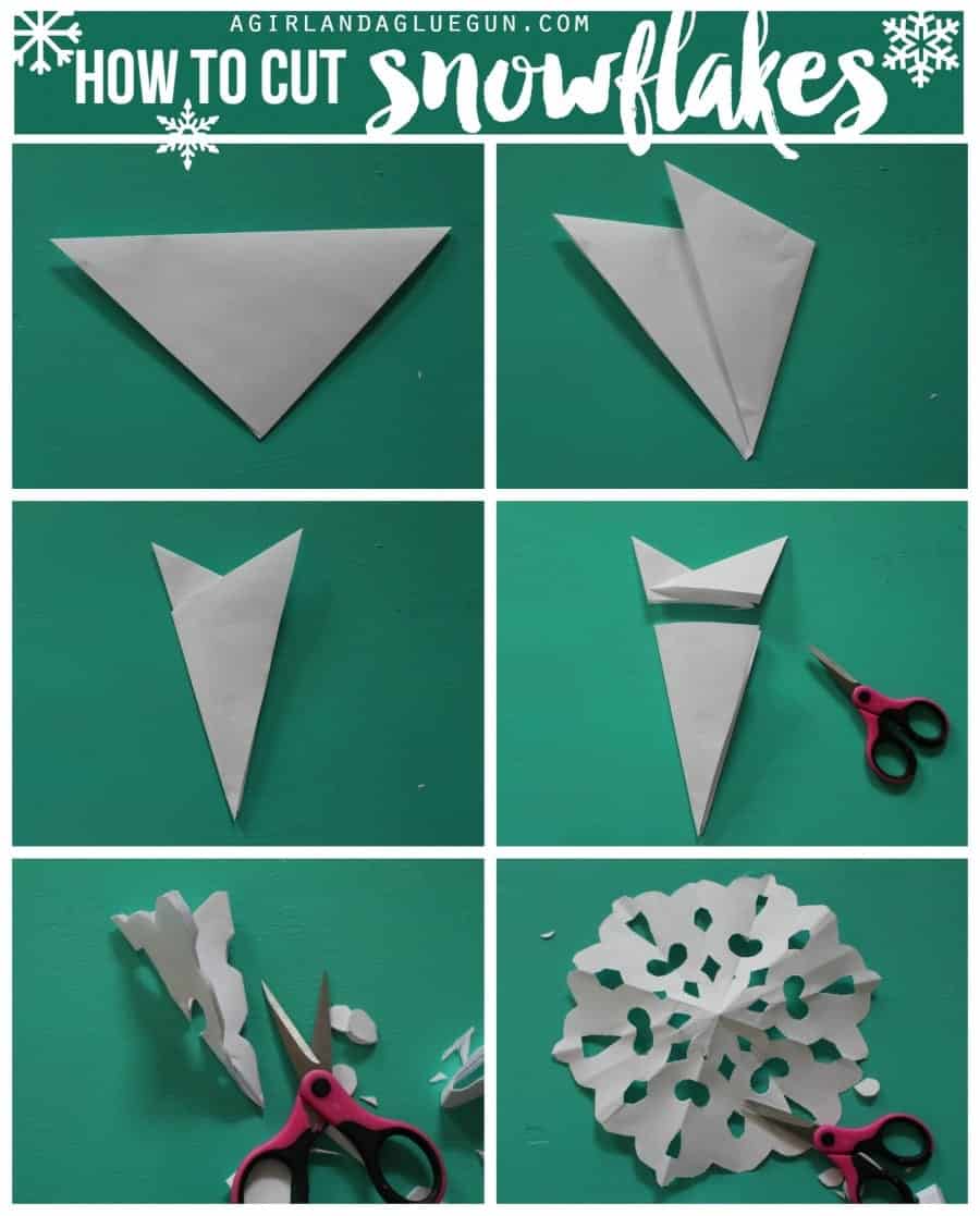 how to cut snowflakes
