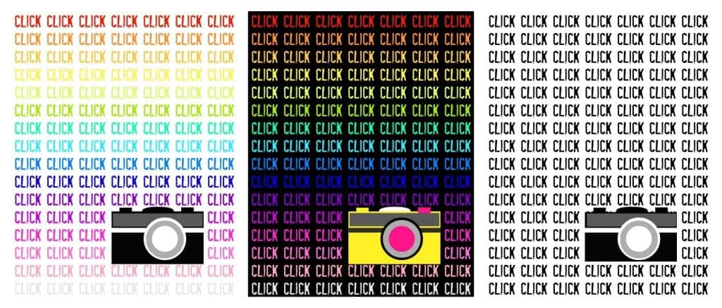 PicMonkey Collage rainbow click