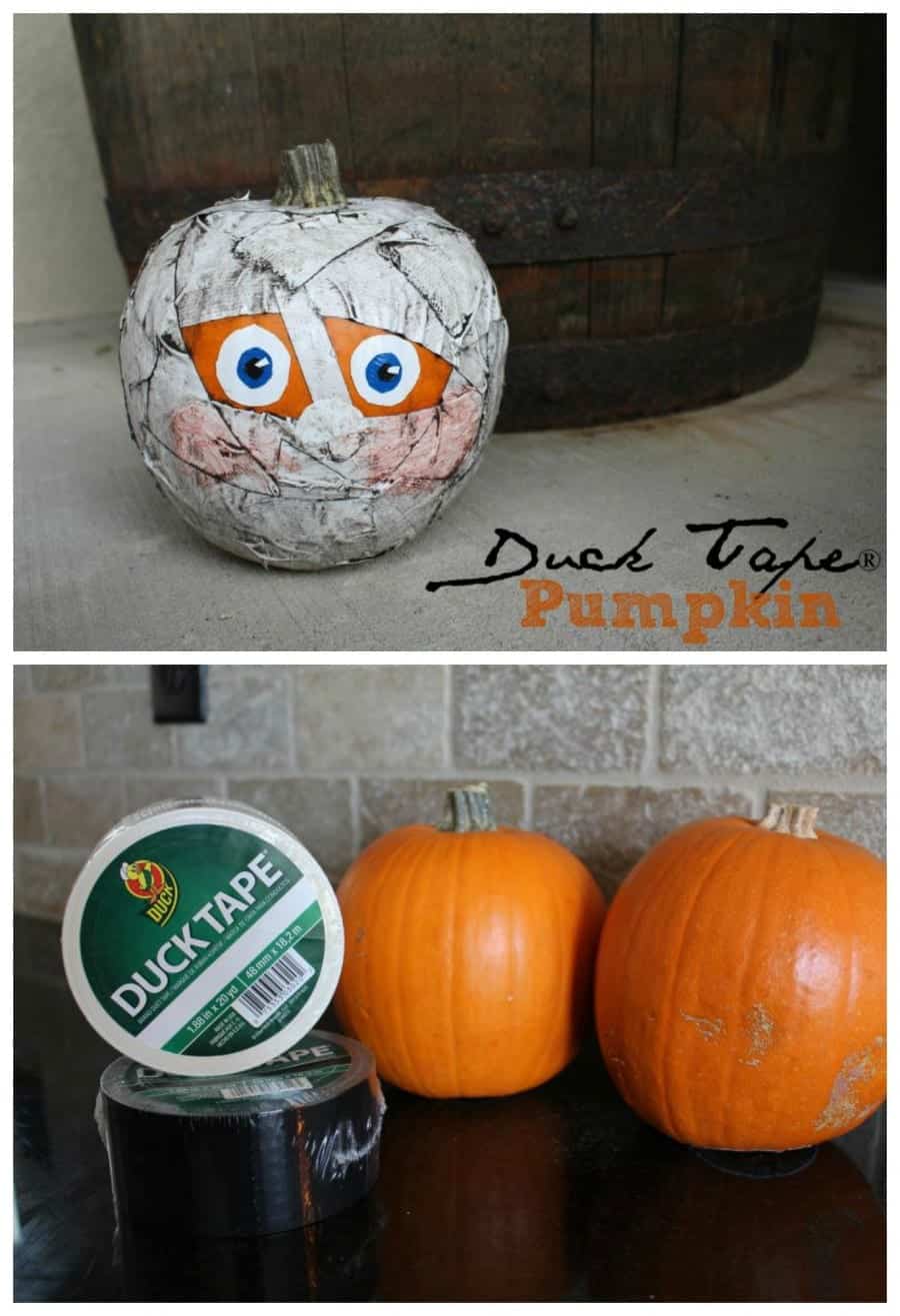 duct tape pumpkins