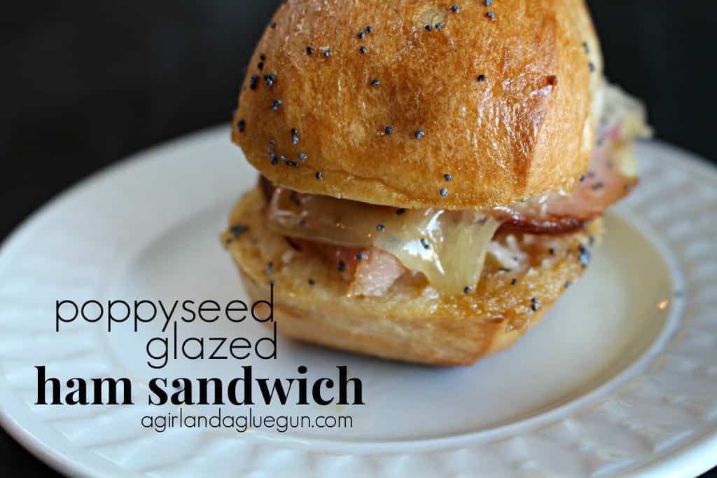 poppy seed glazed ham sandwich