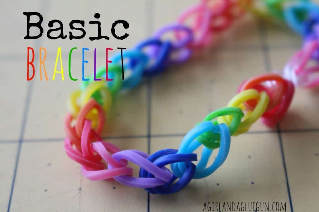 basic rubber band bracelet how to without the loom