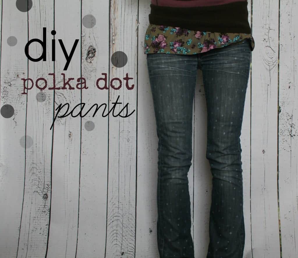 WIWW-diy polka dotted pants - A girl and a glue gun