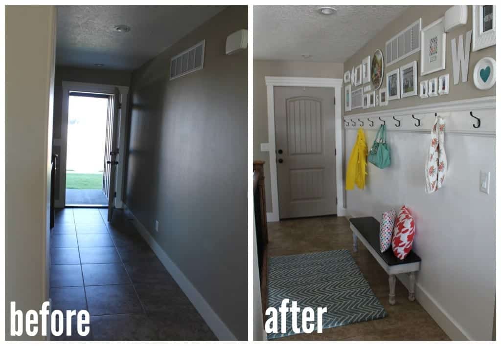 before and after entryway
