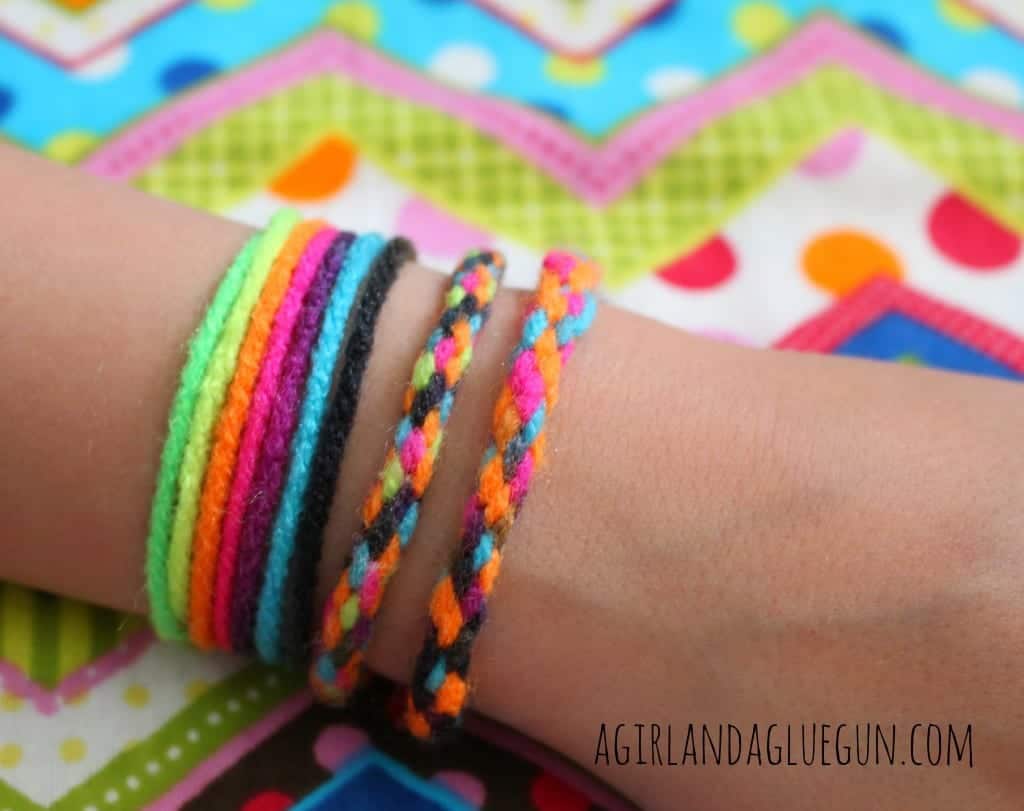 yarn bracelets