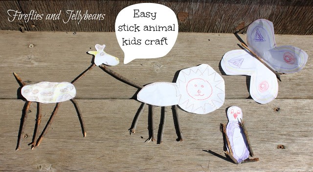 Stick Animal kids craft 1
