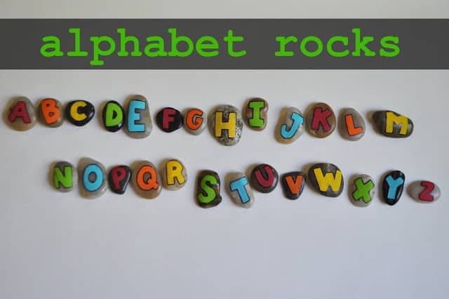 alphabet rocks