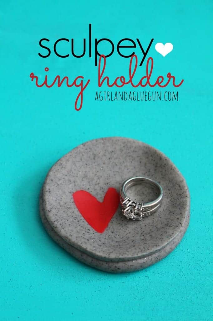 sculpey ring holder for present for mother's day