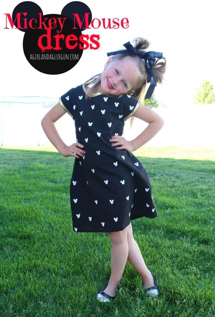 mickey mouse dress hand painted