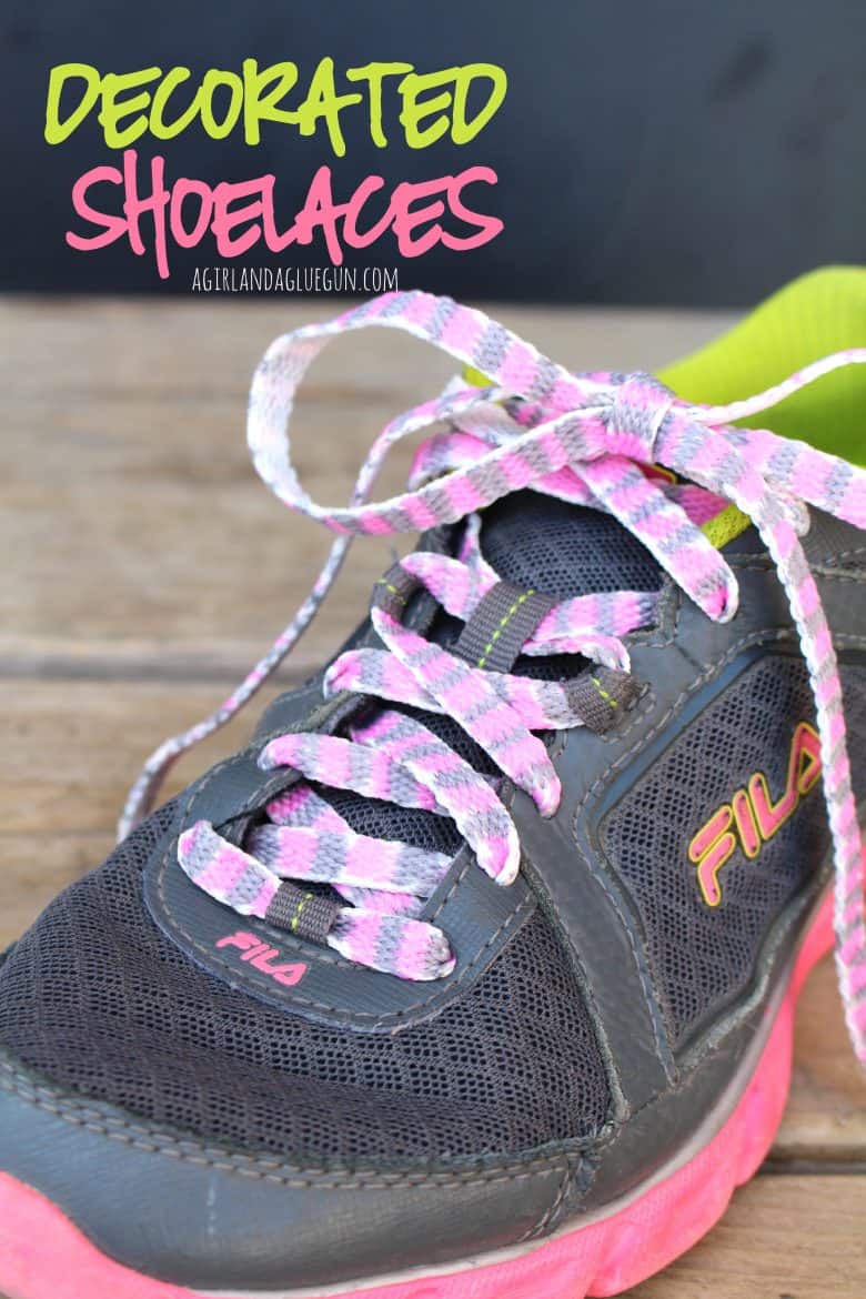 personalized decorated shoelaces - A 