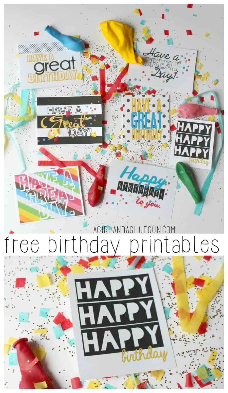 free birthday and have a great day tags printable