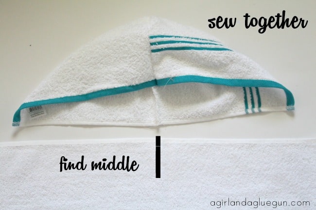 how to sew a hooded towel