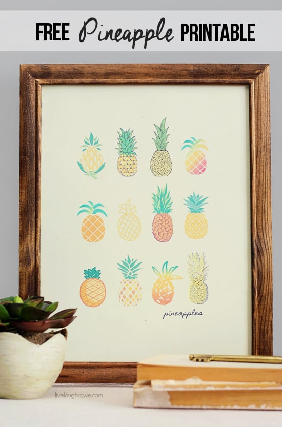 Free Pineapple Printable