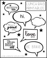 lunch bag printables and Fruit snack boxes.... - A girl and a glue gun