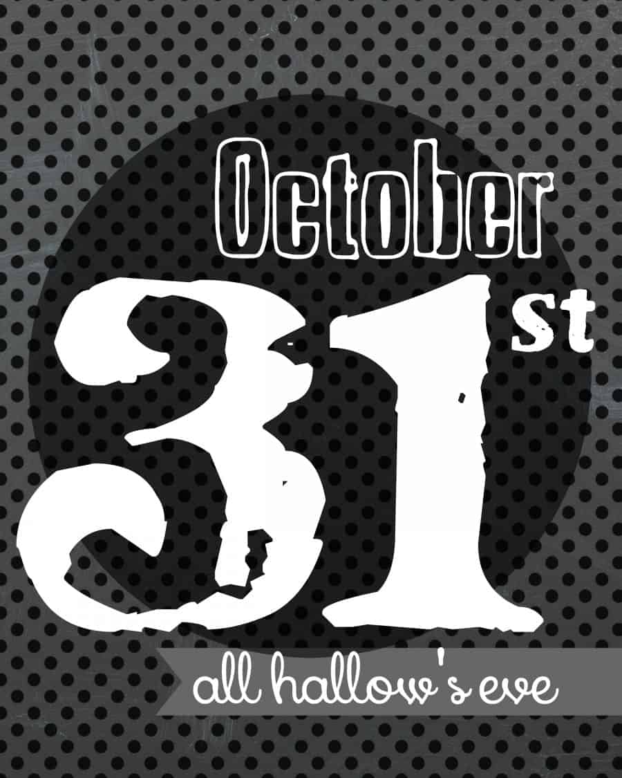 october 31st free printable