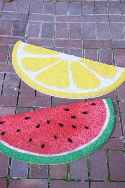 watermelon-and-lemon-welcome-mats
