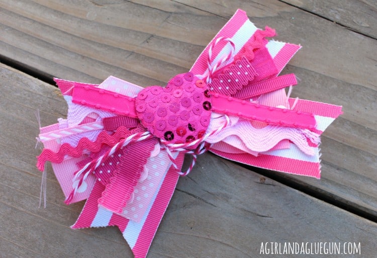 cute easy hair bows for valentines