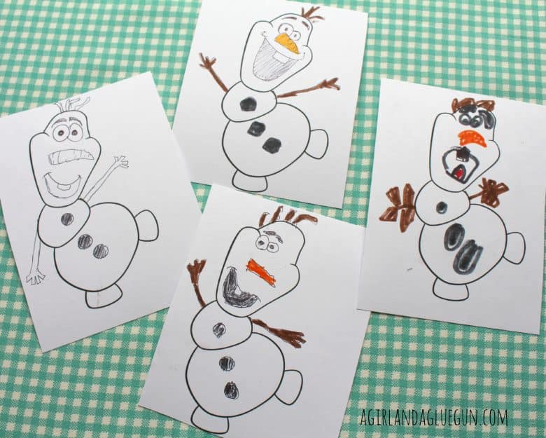 Do you want to build a snowman? Frozen Olaf game and printable. - A ...