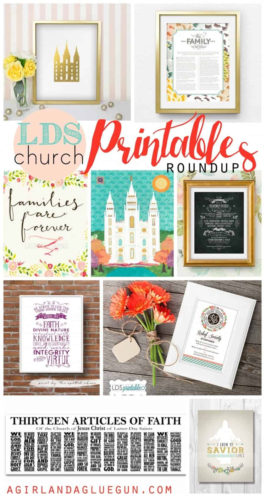 lds church printables roundup