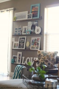 Decorating with pictures-easy diy picture ledges! - A girl and a glue gun