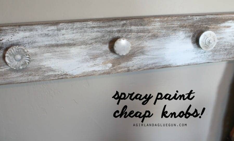spray paint cheap knobs!