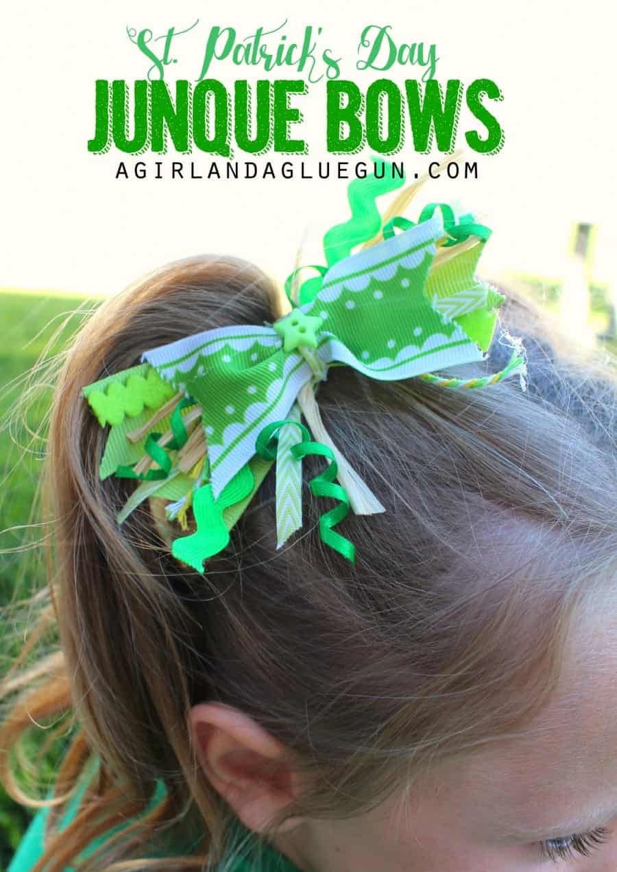 st. patrick's day junque bows