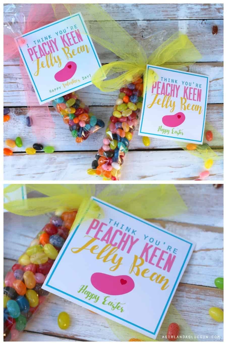 I think you're peachy keen jelly bean easter printable