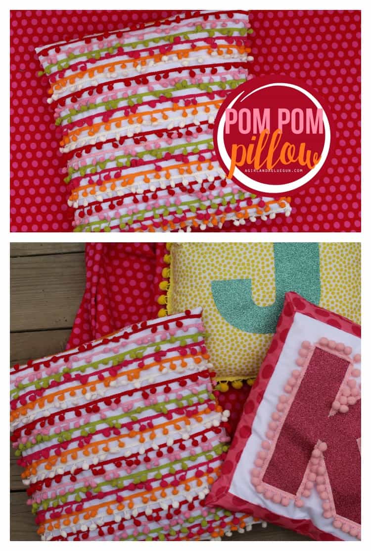 pom pom pillow how to ribbon retreat