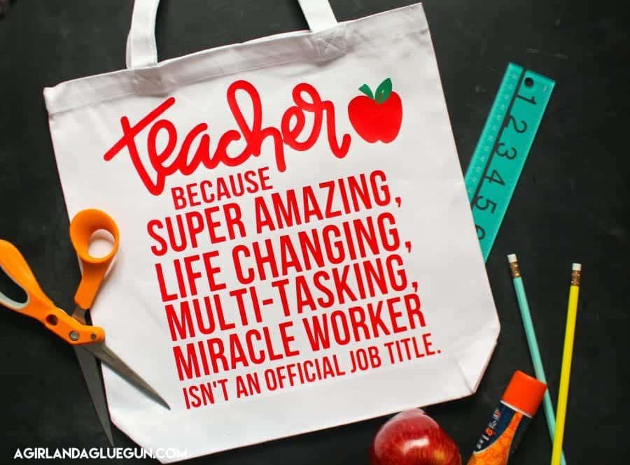 teacher tote bag