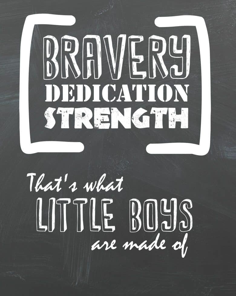 What little boys are made of! (free printable) - A girl and a glue gun