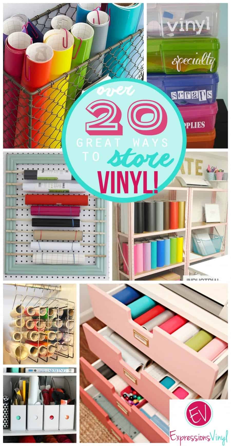 over 20 great ways to store your craft vinyl