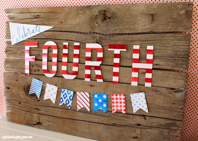fourth of July sign