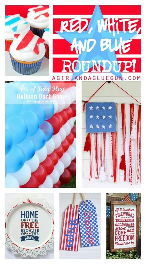 red white and blue patriotic 4th of July roundup
