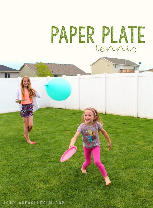 5 fun games to play with Paper plates - A girl and a glue gun