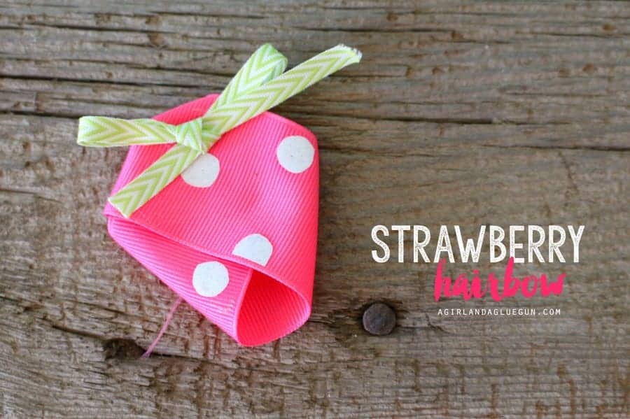 strawberry hairbow