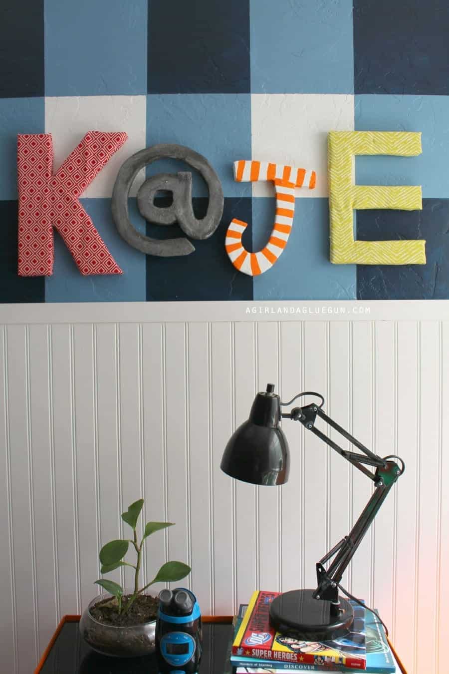 letters made with floracraft foam