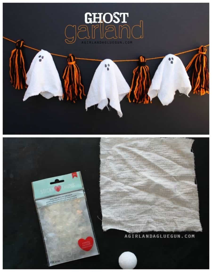 Make it fun crafts-Giant hanging ghost! - A girl and a glue gun