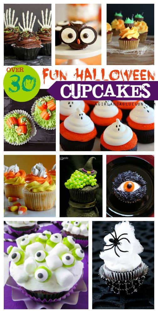 over 30 fun Halloween cupcakes