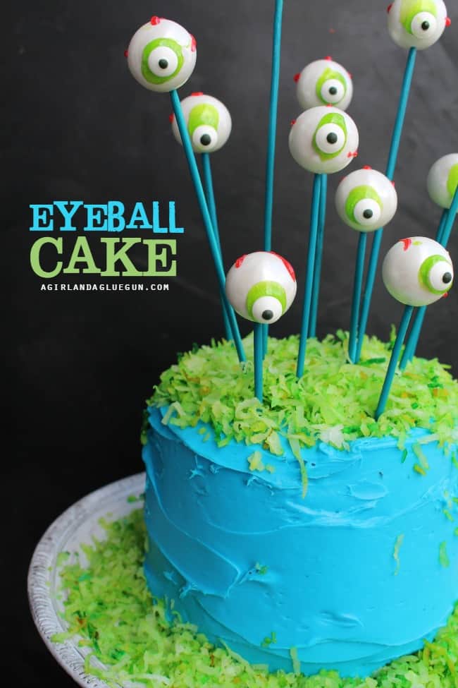 eyeball cake perfect for halloween party! super easy diy