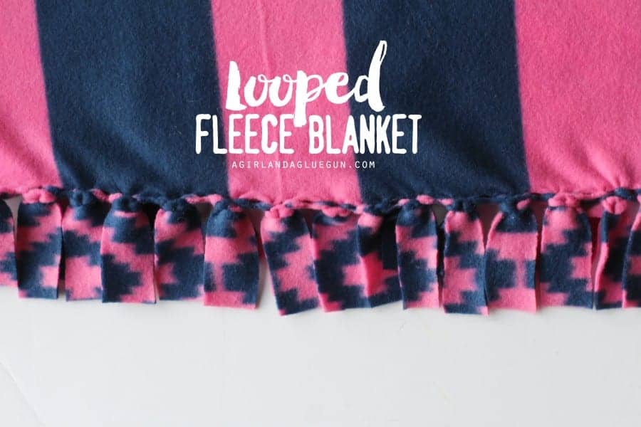 looped fleece blanket