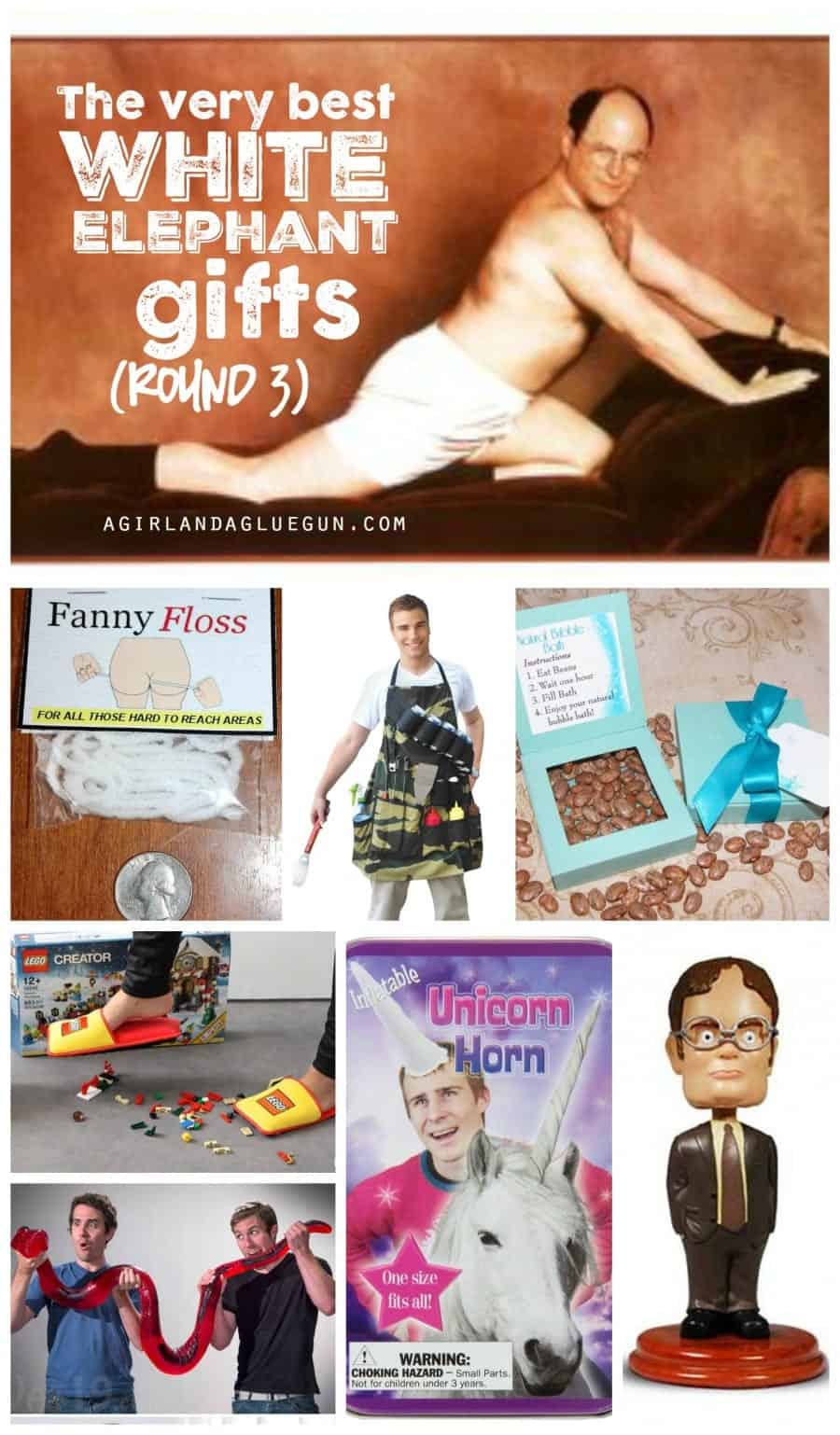 The very best white elephant gifts roundup! so many funny ideas!